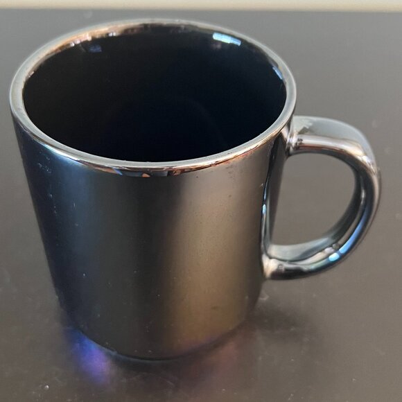 THRESHOLD Iridescent Luster Graphite w/ Purple Reflective Coffee Mug ~ Luminous - Picture 4 of 9